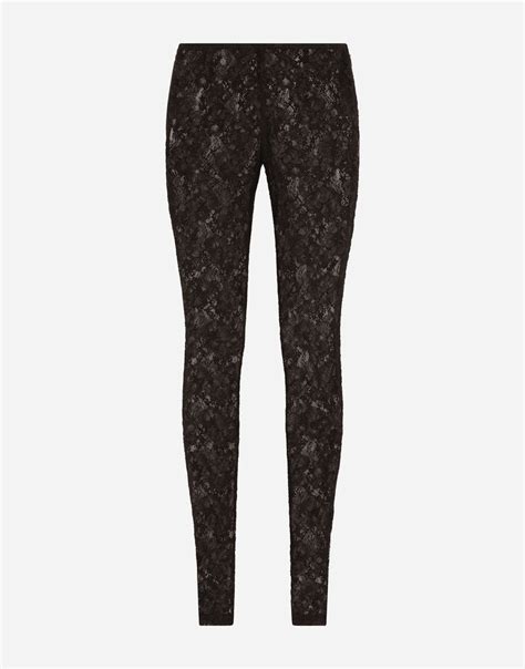 dolce gabbana black lace pant|dolce and gabbana tights.